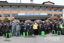 부여군, 부여읍·규암면 시내 전면 방역 실시
