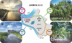 송파둘레길 안내판 200여개 설치 완료