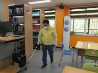 신월6동, 개학 앞두고 초중학교 방역활동 실시