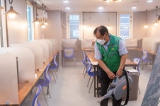 [포토] 양천구, 목동 학원가 방역