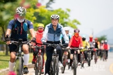 구미 ‘시장과 함께하는 자전거 소통 라이딩’