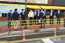 법사랑위원서산지역연합회, 서산 부춘초 앞 횡단보도 난간대 개선