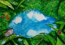 제12회 하늘사랑 그림공모전 대상 ‘하늘이 비친 숲속’