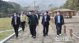 김성기 가평군수, 주요사업장 14곳 점검