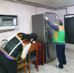 진주시 신안동 지역자율방재단, 경로당 방역소독 실시