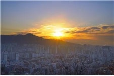 동대문구, 해맞이 명소 배봉산에서 바라본 2021년 첫 해