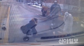 파주소방관 출근길 육교 추락사고 환자 응급처치