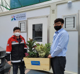 부여국유림관리소, 보건소·의료기관에 공기정화 식물 전달