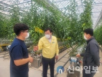 창원농기센터 김선민 소장, 청년농업인 농장 방문점검