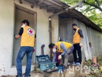 홍천군자원봉사센터, 적십자봉사회와 노후 보일러 교체 활동