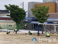 경주 동방초, 공공시설 봉사자 교내 환경정비 활동 실시