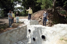 진해구청장 자은3지구, 경관녹지 보완공사 현장점검