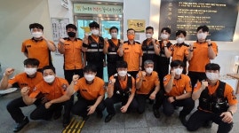 익산소방서 팔봉119안전센터 우리가 제1호 Best One Team 인증 현판식