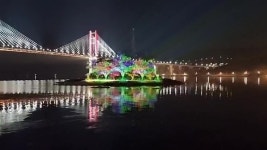 창원, 삼귀해안도로 개구리섬 프로젝션 맵핑 운영