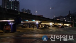 동구, 송림고가교 색채 디자인·경관조명 설치 완료