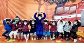 창원소방본부, 소방관 어린이집 응원메시지로 활짝