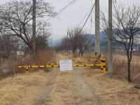 하화계리 홍천강 바리케이트 철거로 송학정 트래킹 코스 개방