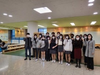 시흥월곶중, 학생이 직접 디자인한 휴식 공간 휴식 한 모금 개소식