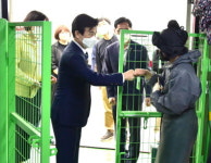 진주시 조규일 시장, 집현면 유기동물보호소 현장 방문