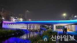 천안시, 봉명교·서당교 LED 경관조명 설치
