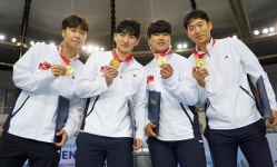 익산시청 펜싱부 권영준, 서울 아시아펜싱선수권대회 단체전 우승