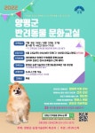 양평, 반려동물 문화교실 운영