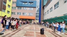 해밀초, 음악이 있는 등굣길 작은 오케스트라 음악회 개최