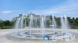 여수시, 무더위 식혀줄 ‘도시공원 바닥분수’ 가동