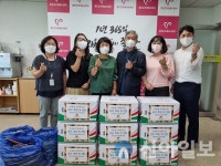 홍천군자원봉사센터 마음결 가족봉사단, 관내 복지관 3곳 감자 전달