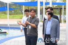 유천호 강화군수, 신정체육시설 물놀이장 점검