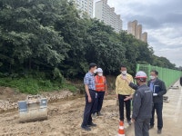 성산구, 안민천 준설 공사현장 점검