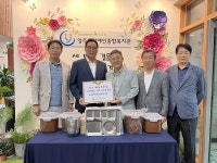 양주2동 이승구·최병남 시민, 양주시장애인종합복지관에 후원물품 전달