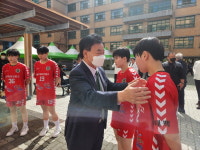 태백시의회, 전국체전 황지정보산업고 핸드볼 선수단 격려