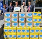 진주시 미천면 풍물단, 경로당에 식료품 기탁