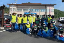 산청군 생초면 3개 사회단체, 합동 환경정화활동