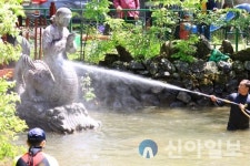 태백 문곡소도동-지역자율방재단, 청원사에서 환경정비·정화활동