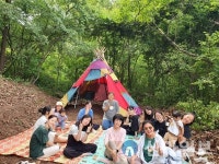 하늘바람숲협동조합, 트리클라이밍 체험 프로그램 진행