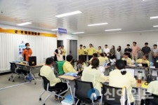 홍천군청, 전직원 대피훈련 및 심폐소생술, 민방위 교육 실시