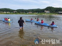 양양군 카누연맹, 10월8일까지 남대천서 카누 체험교실 운영