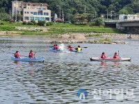 양양군 카누연맹, 10월8일까지 남대천서 카누 체험교실 운영