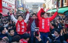 한동훈, 경기 성남·용인 후보 집중 지원… 거리 유세·간담회 줄지어
