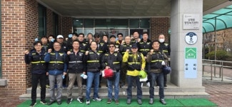 미8군 지원단 제2중대, 동두천시 상패동 경로당 방역봉사 실시