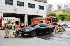 남양주소방서, 전기자동차 화재 대응 강화 훈련 실시