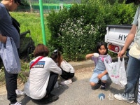 대전서부교육지원청·진잠초교 쓰담 릴레이 행사 개최