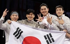 펜싱 남자 사브르, 단체전 3연패 달성
