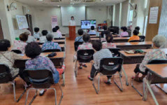 남강댐노인복지관, 어르신 교통안전교육 실시