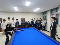 인천시교육청, 사제동행 당구중점학교 운영...문학정보고 학생들과의 만남