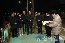 홍천군, 송학정 인도교 경관조명 점등식