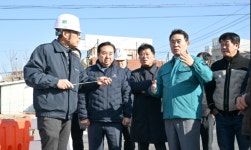 포천시, 하송우~마산간 도로확포장공사 임시개통 구간 점검