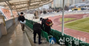 포천도시공사, 종합운동장 환경정비로 새롭게 태어난 관람석